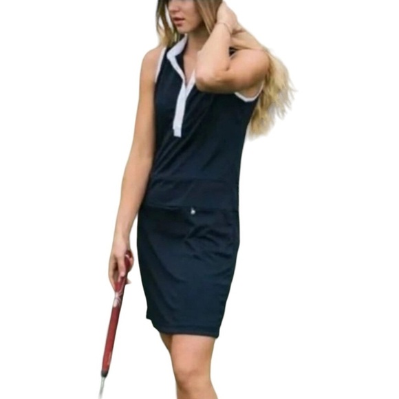 Zyia Active Clubhouse Golf Tennis Pickleball Dress XXL Pocket Sleeveless Sporty - Picture 1 of 8